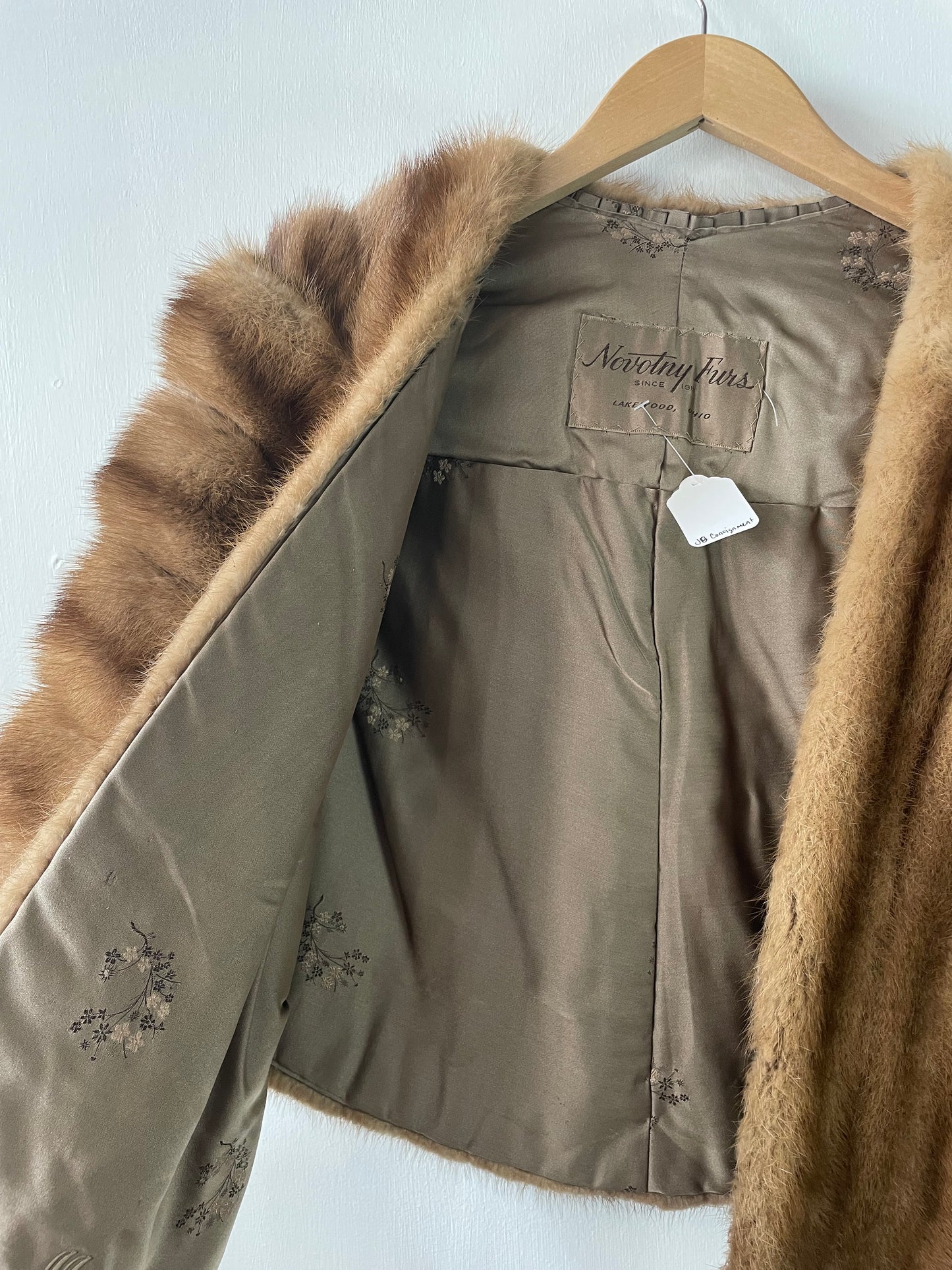 Vintage Mink Fur Shawl