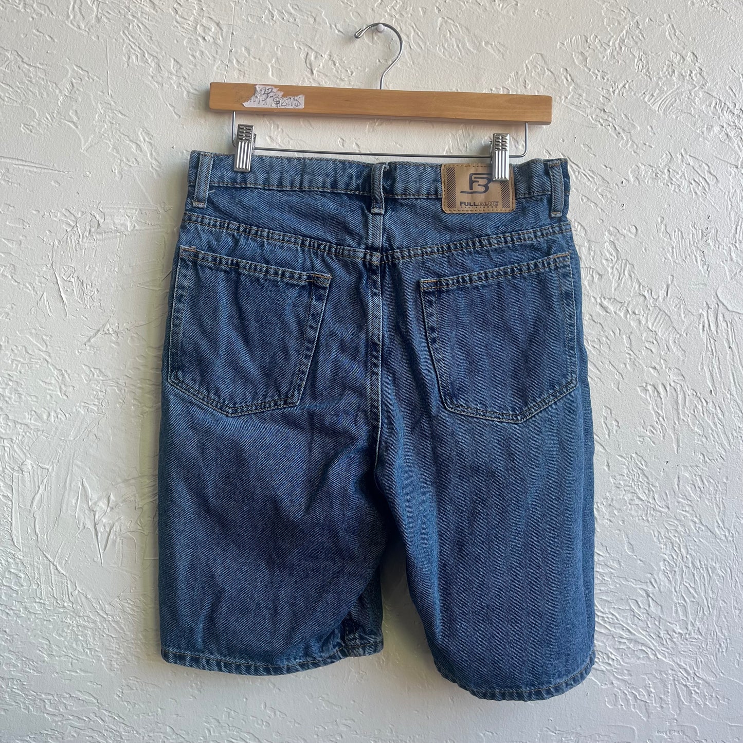 Full Blue Denim Jean Shorts | Size 32