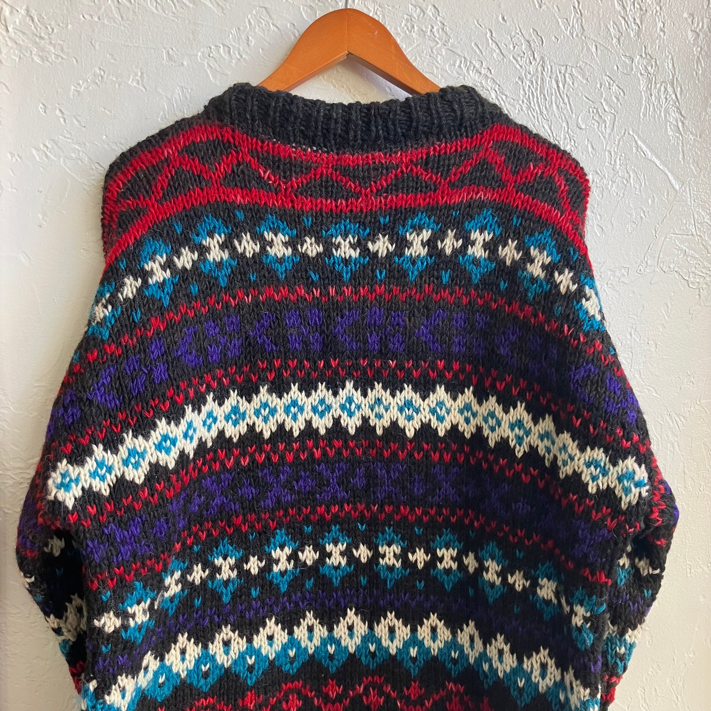 Vintage Cozy Wool Knit Sweater Large