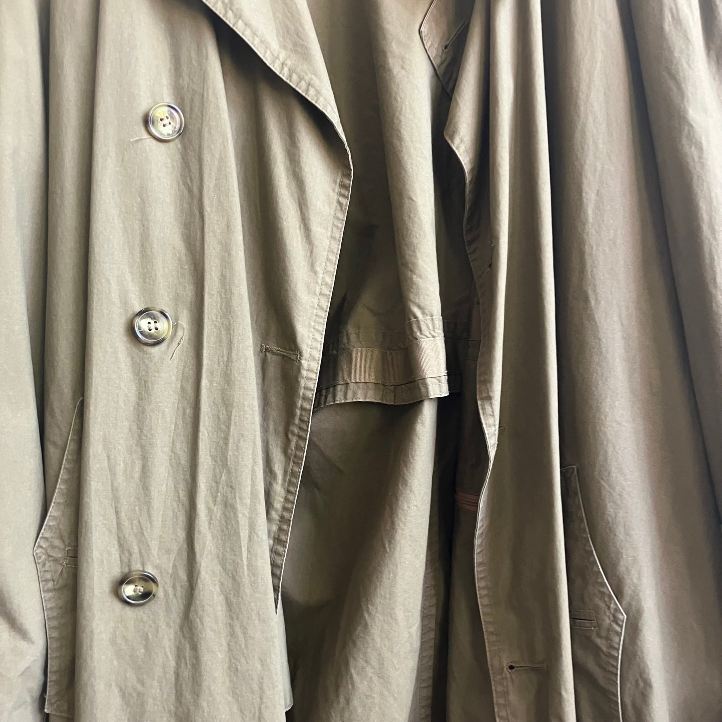 Olive Trench Coat | XL