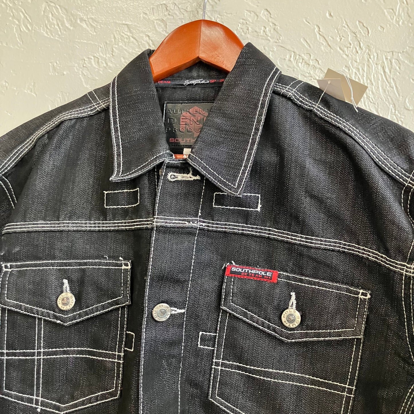 Y2K South Pole Denim Jacket Medium