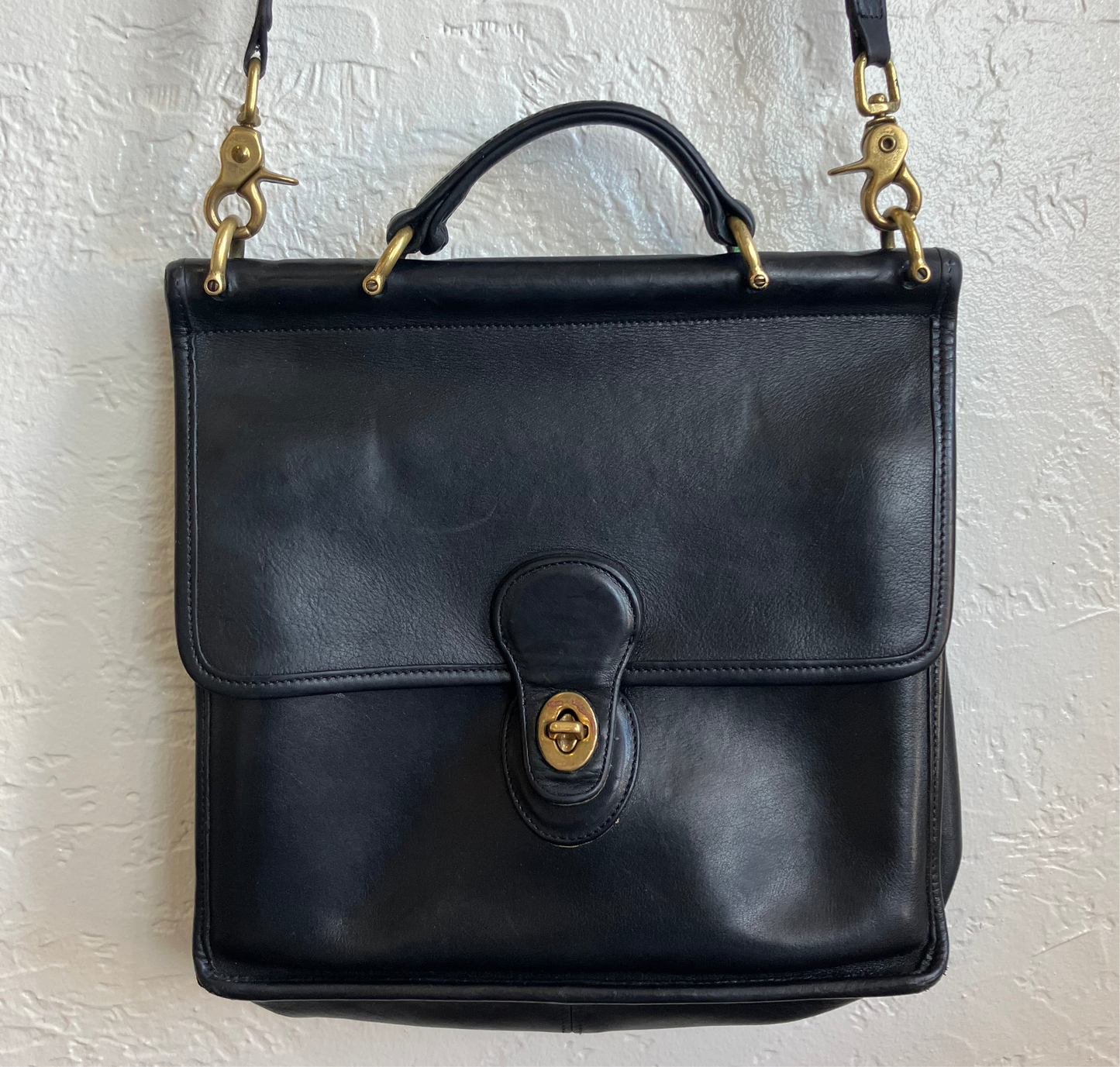 Vintage Coach Leather Crossbody Shoulder Bag, Classic Willis