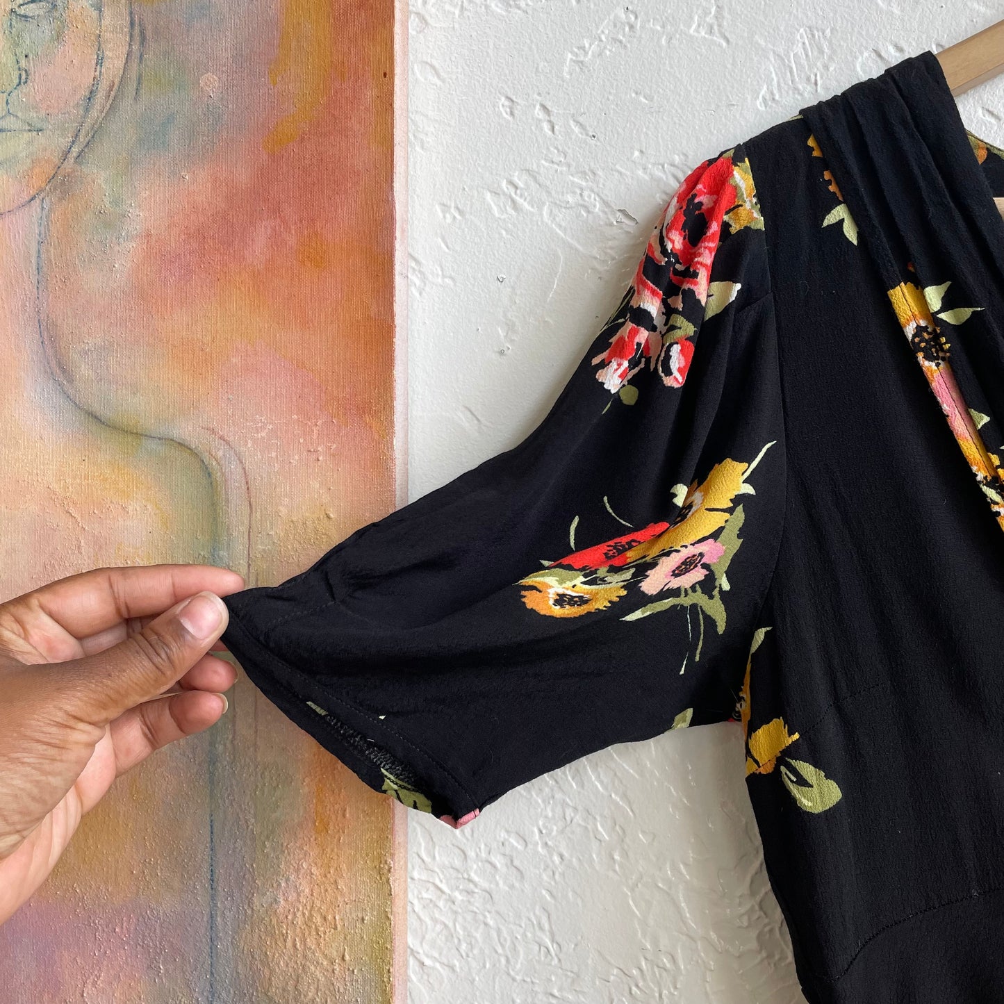 Free People Neon Garden Mini Dress | Size 4