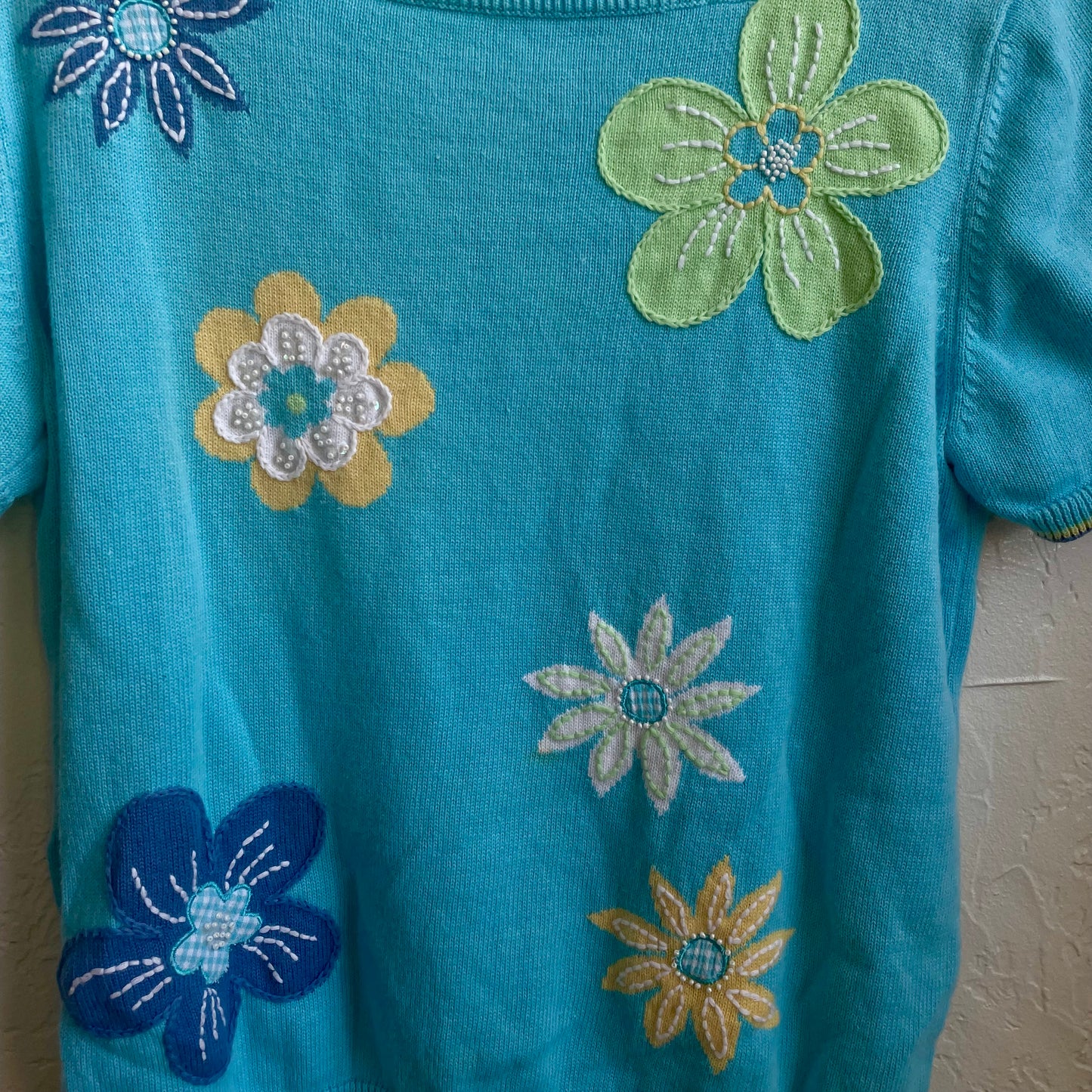 Colorful Flower Summer Top | Large