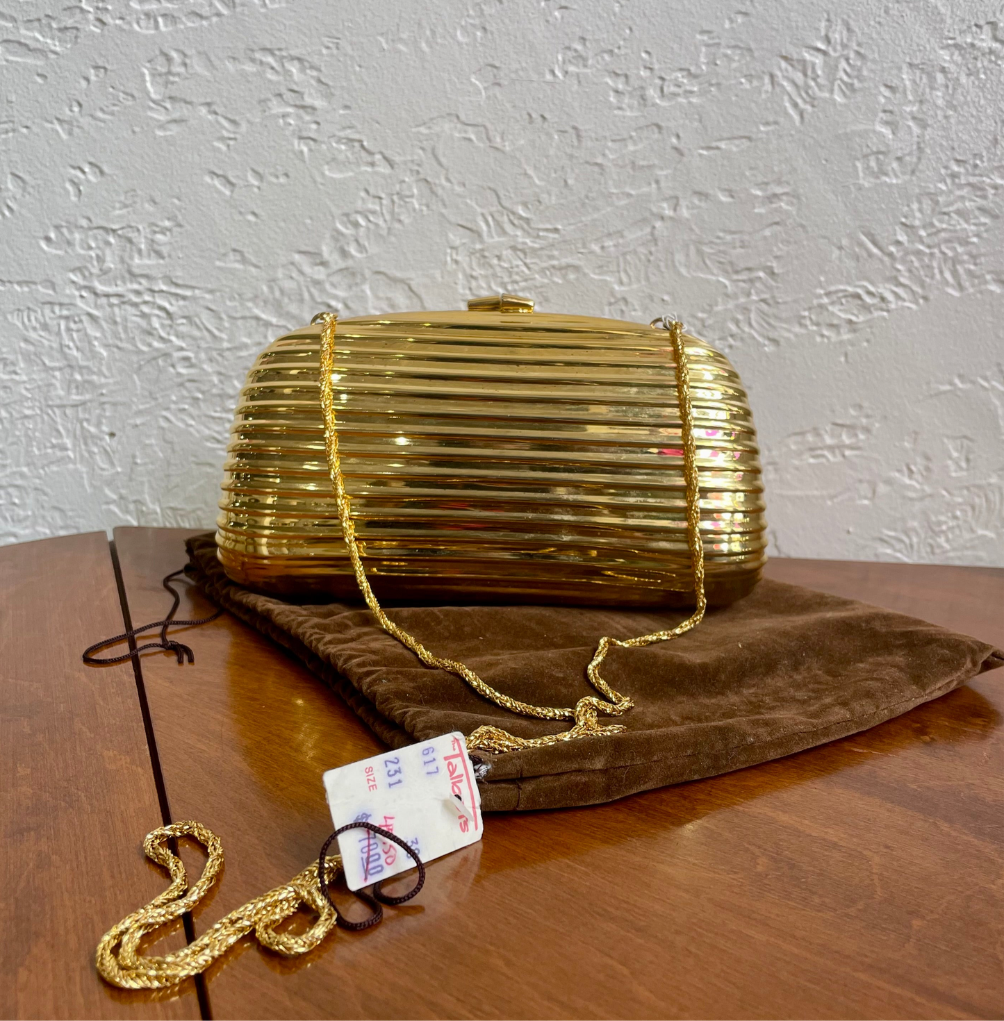 90’s Metal Gold Clutch