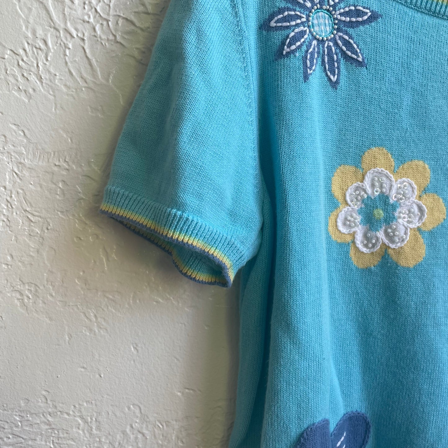 Colorful Flower Summer Top | Large