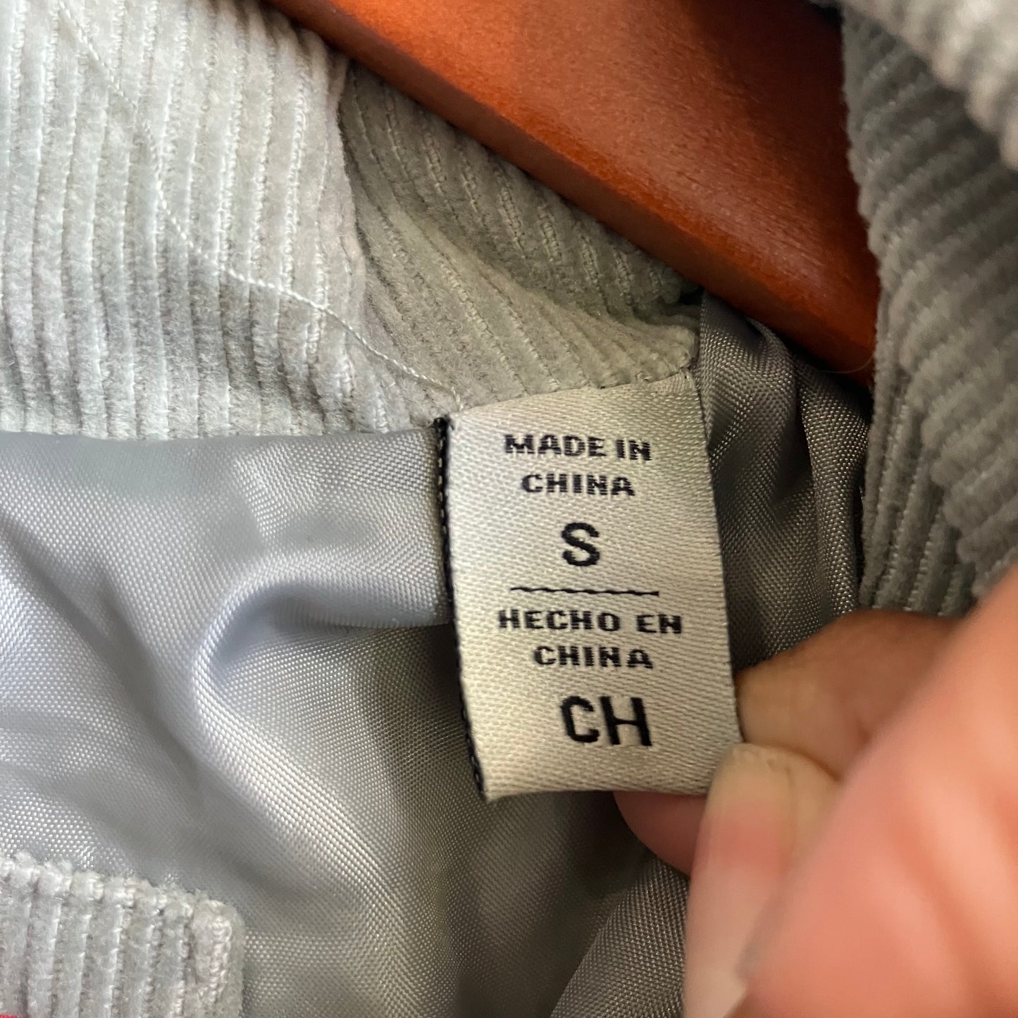 Levi’s Mint Green Corduroy Puffer Jacket Small