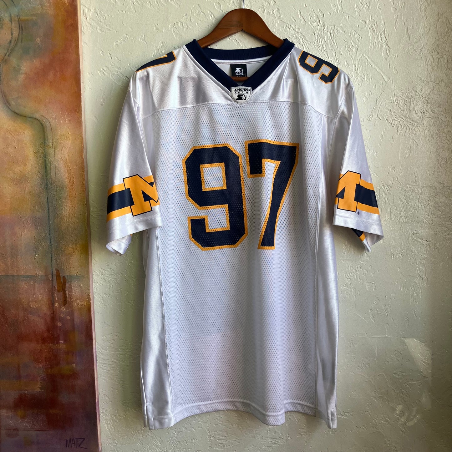 Starter Michigan Wolverines Jersey Vintage #97 Medium