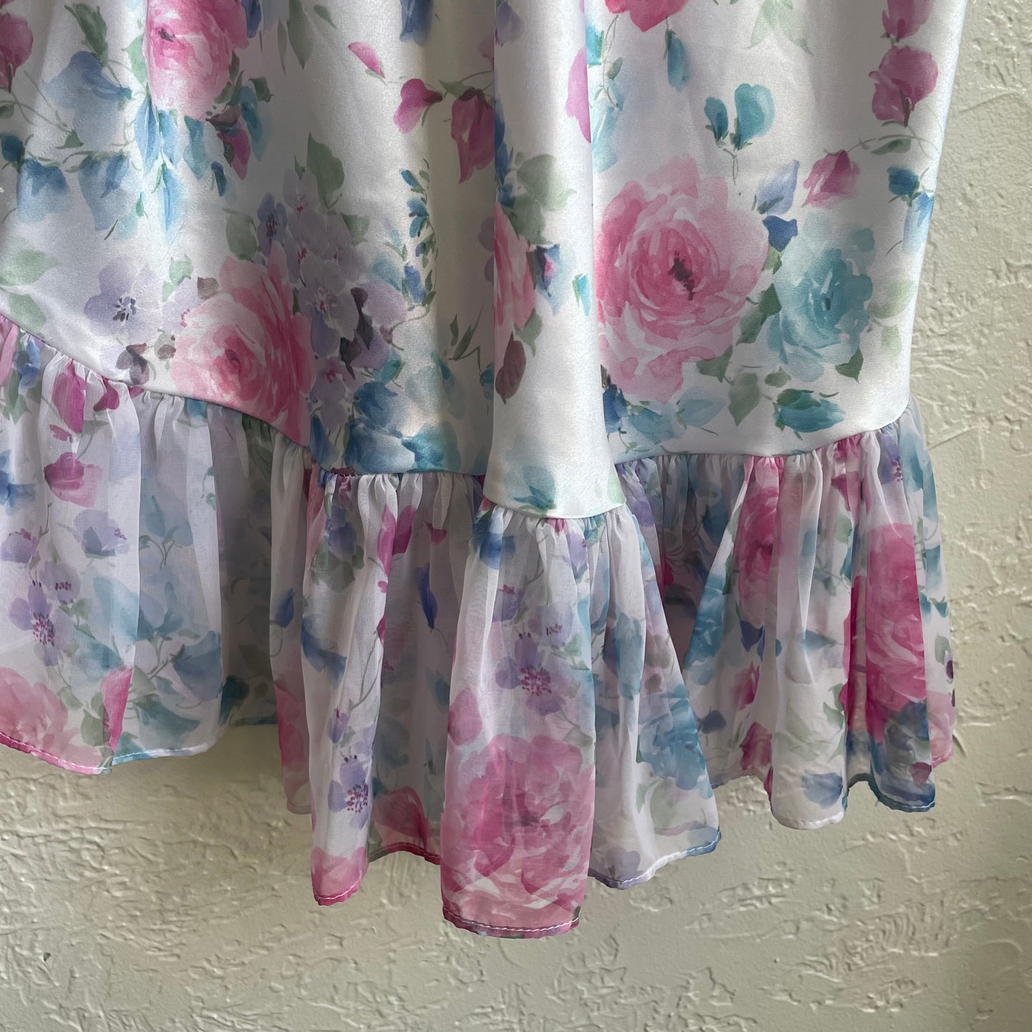 90’s Sheer Floral Dress | Large