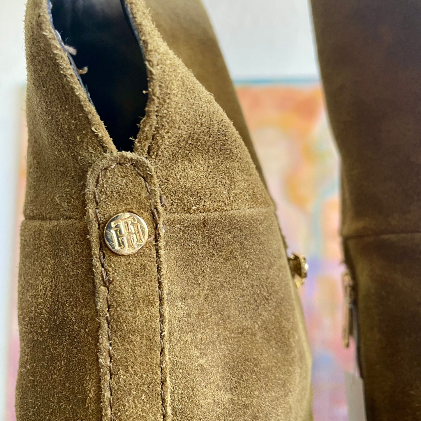 Tommy Hilfiger Vintage Dark Tan Boots | Size 9