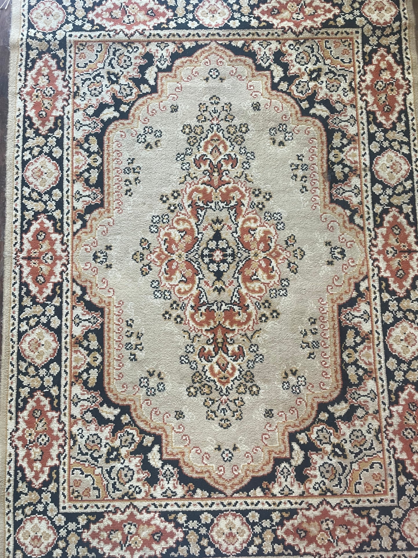 Kerman Oriental Style Tan Rug 4x6