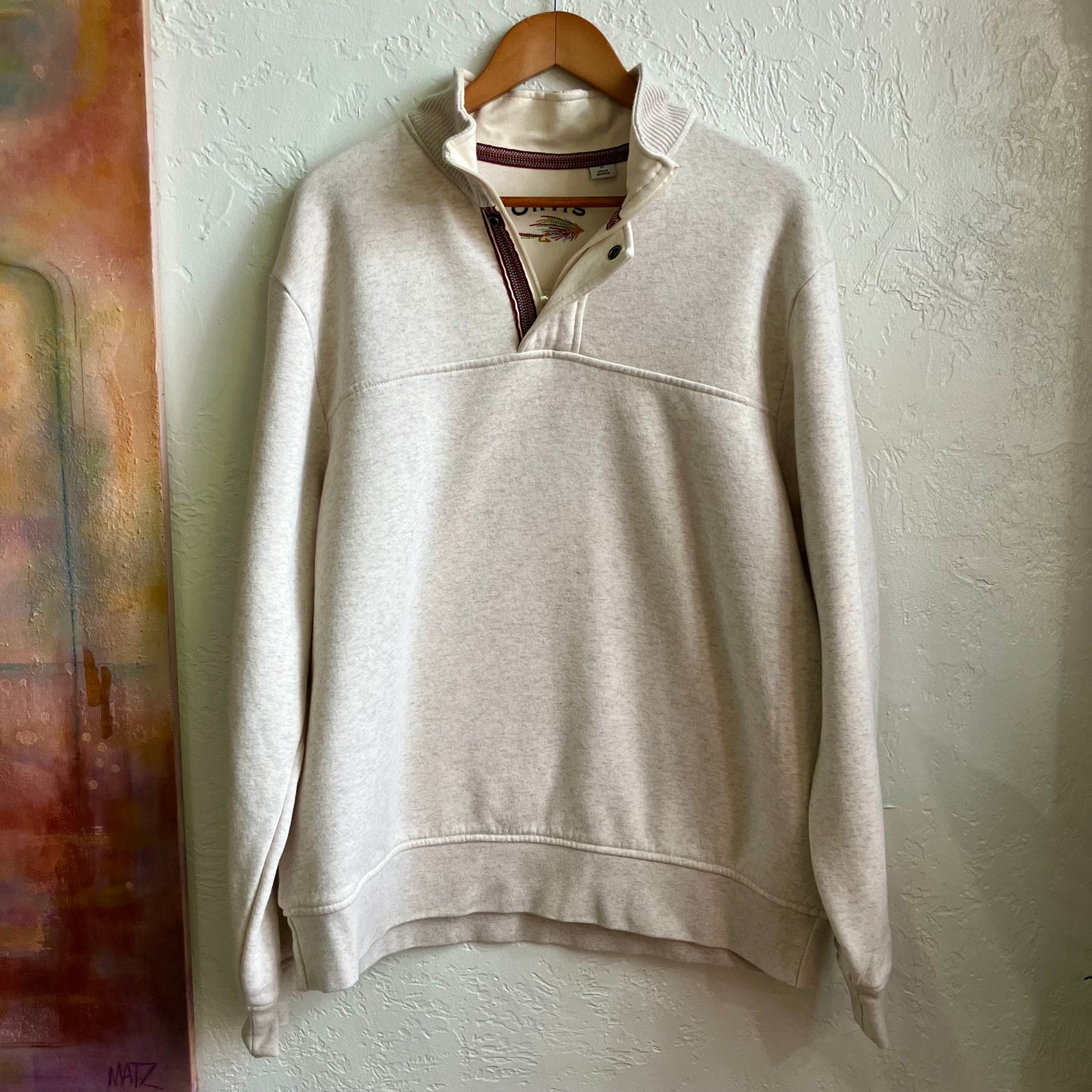 Orvis Outdoor Pullover Jacket Beige XL