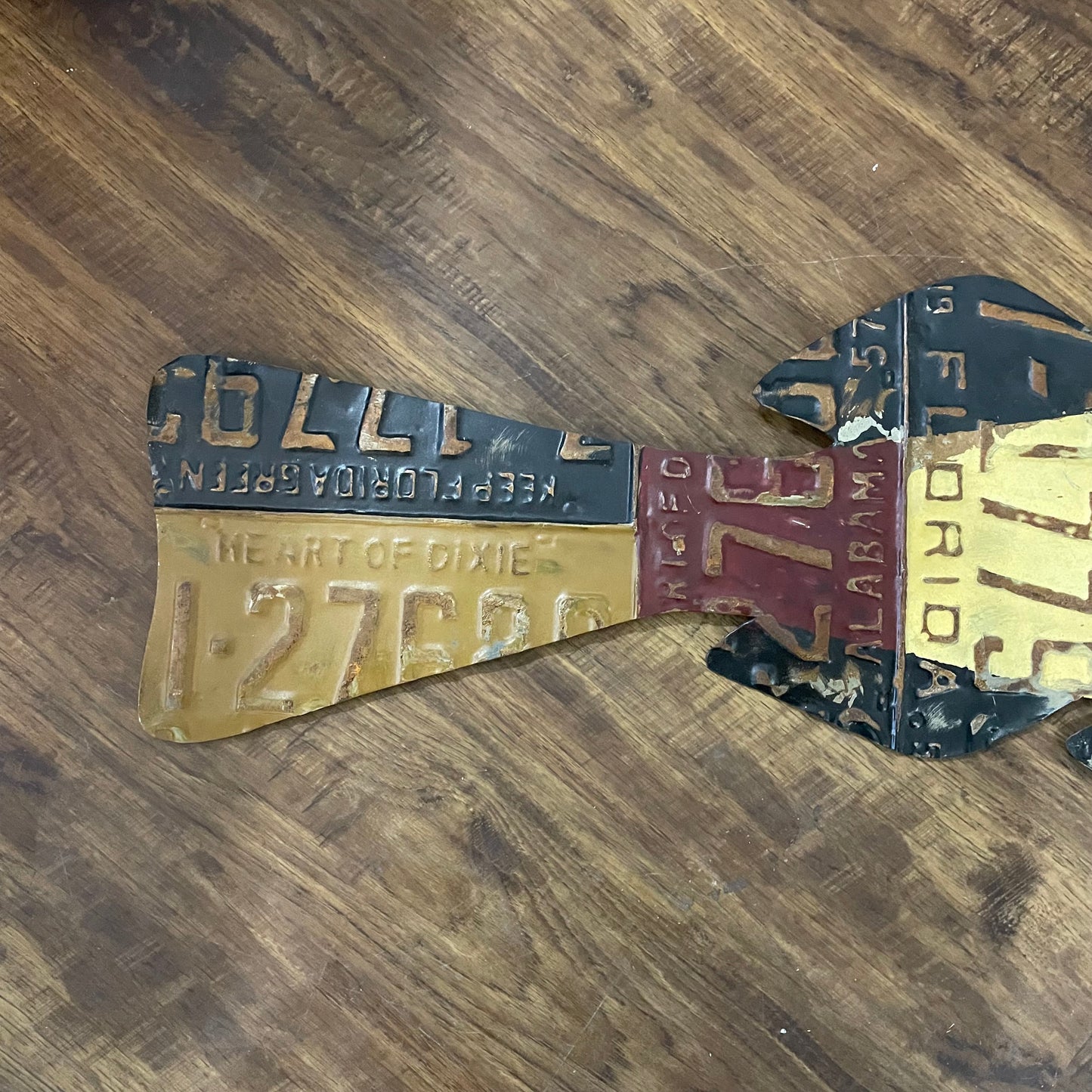 60" License Plate Fish