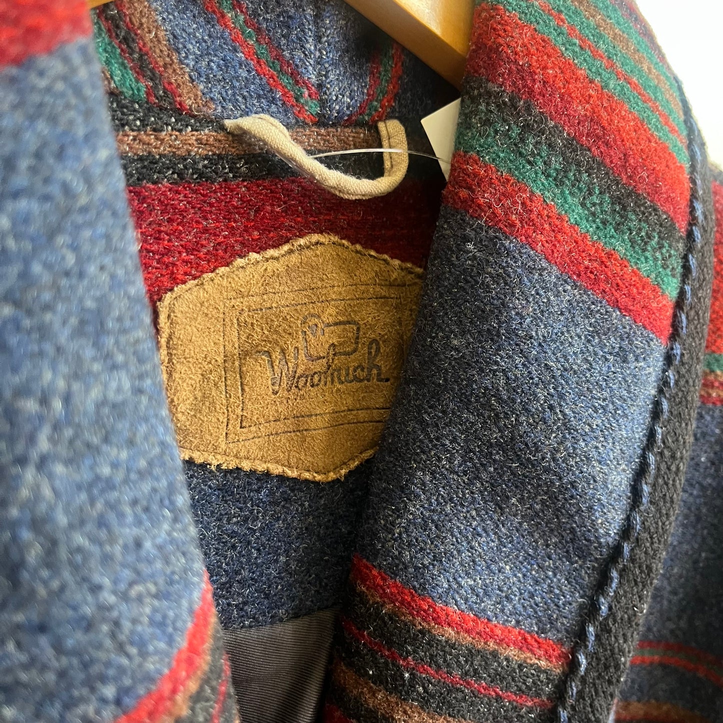 Vintage Woolrich 3 Button Coat Jacket Aztec Southwestern Stripe | Medium
