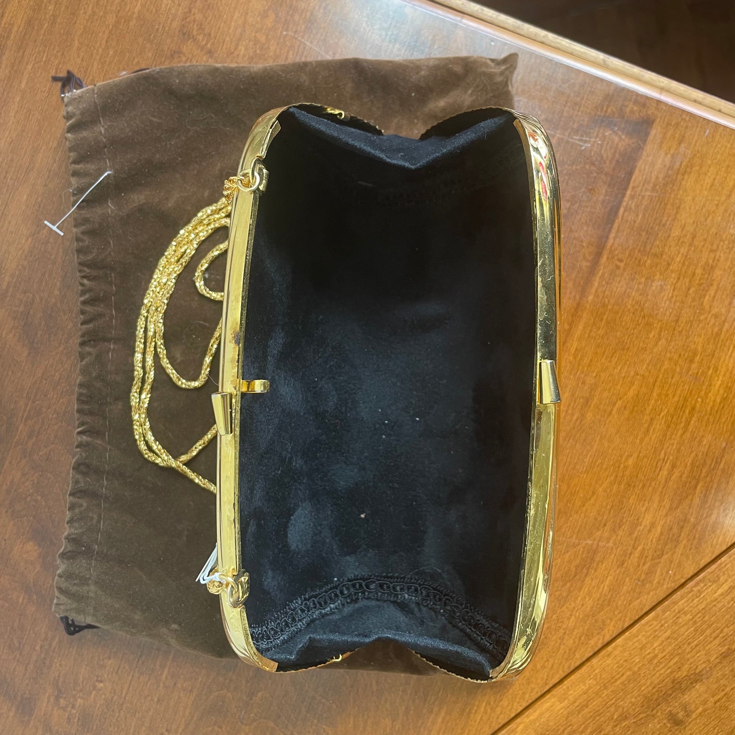 90’s Metal Gold Clutch