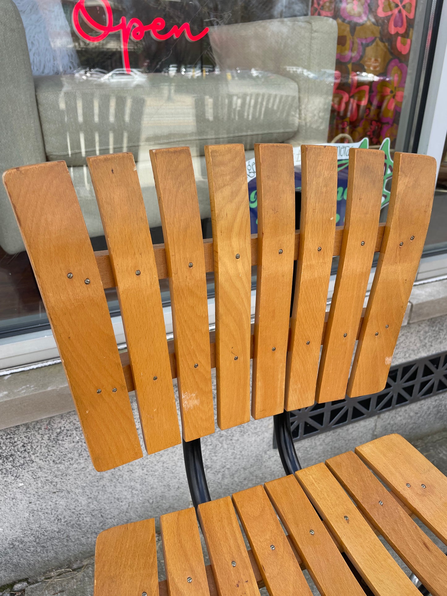 Arthur Umanoff Style Slat Barstools Set of 4 1960s