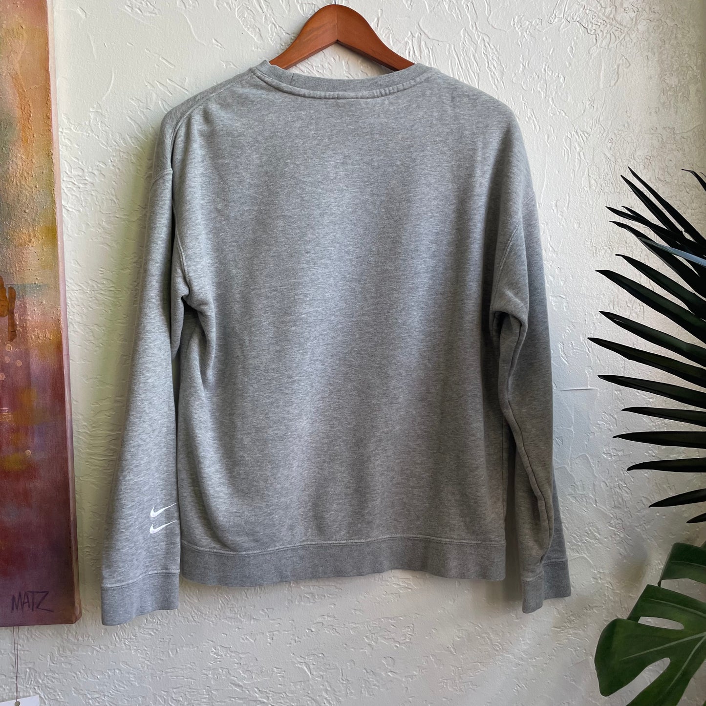 Grey Nike Crew Neck Sweatshirt | X Large