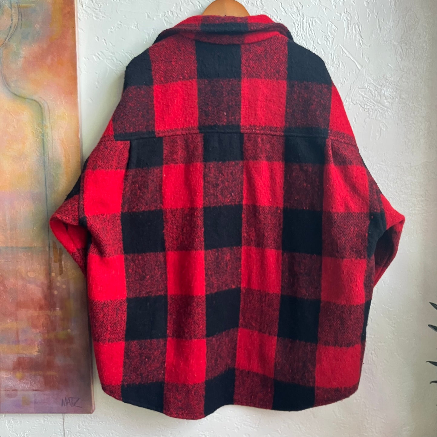 Earth Ragz Buffalo Plaid Checkered Shirt Jacket Size XXL