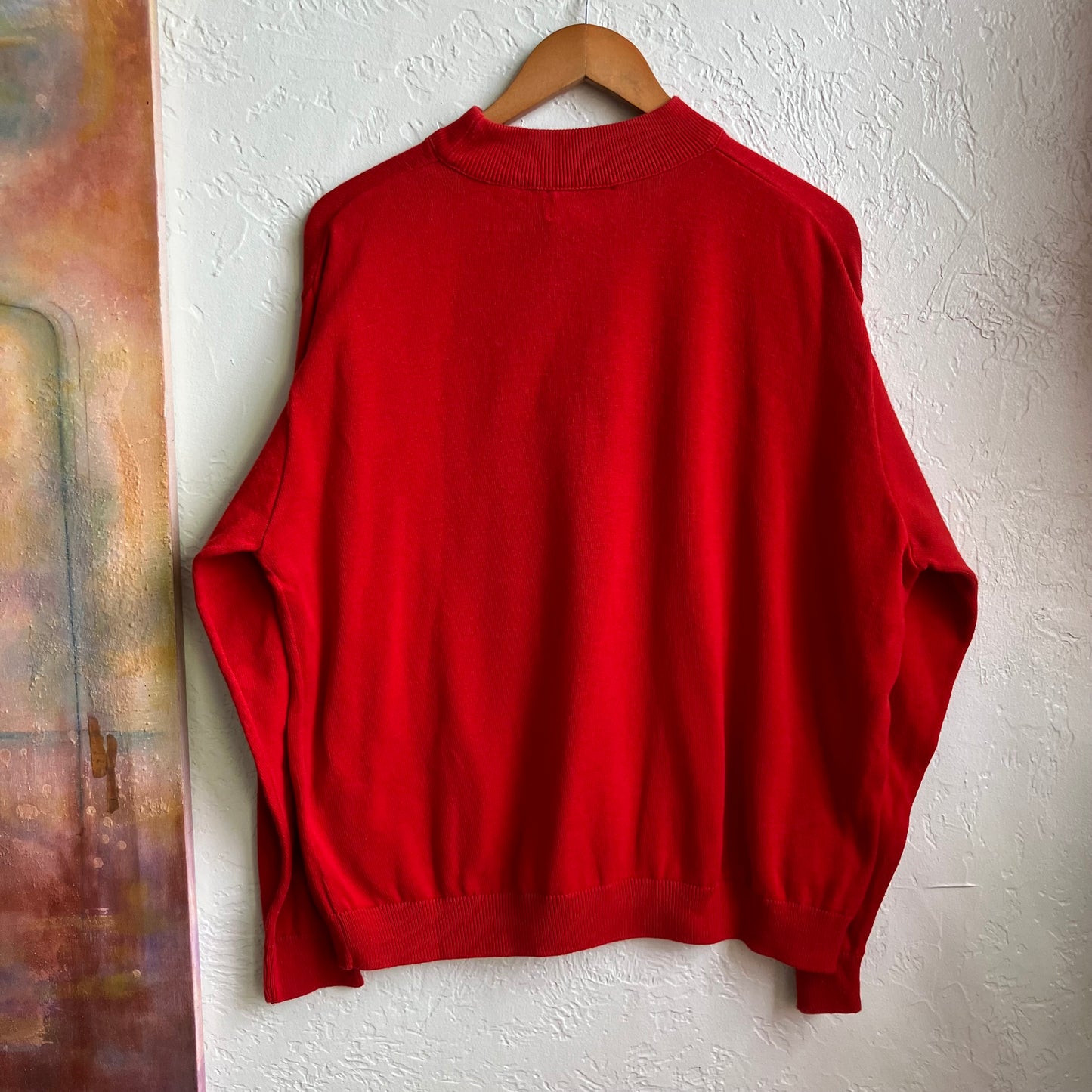 Vintage Red Pendleton Knit Sweater Medium