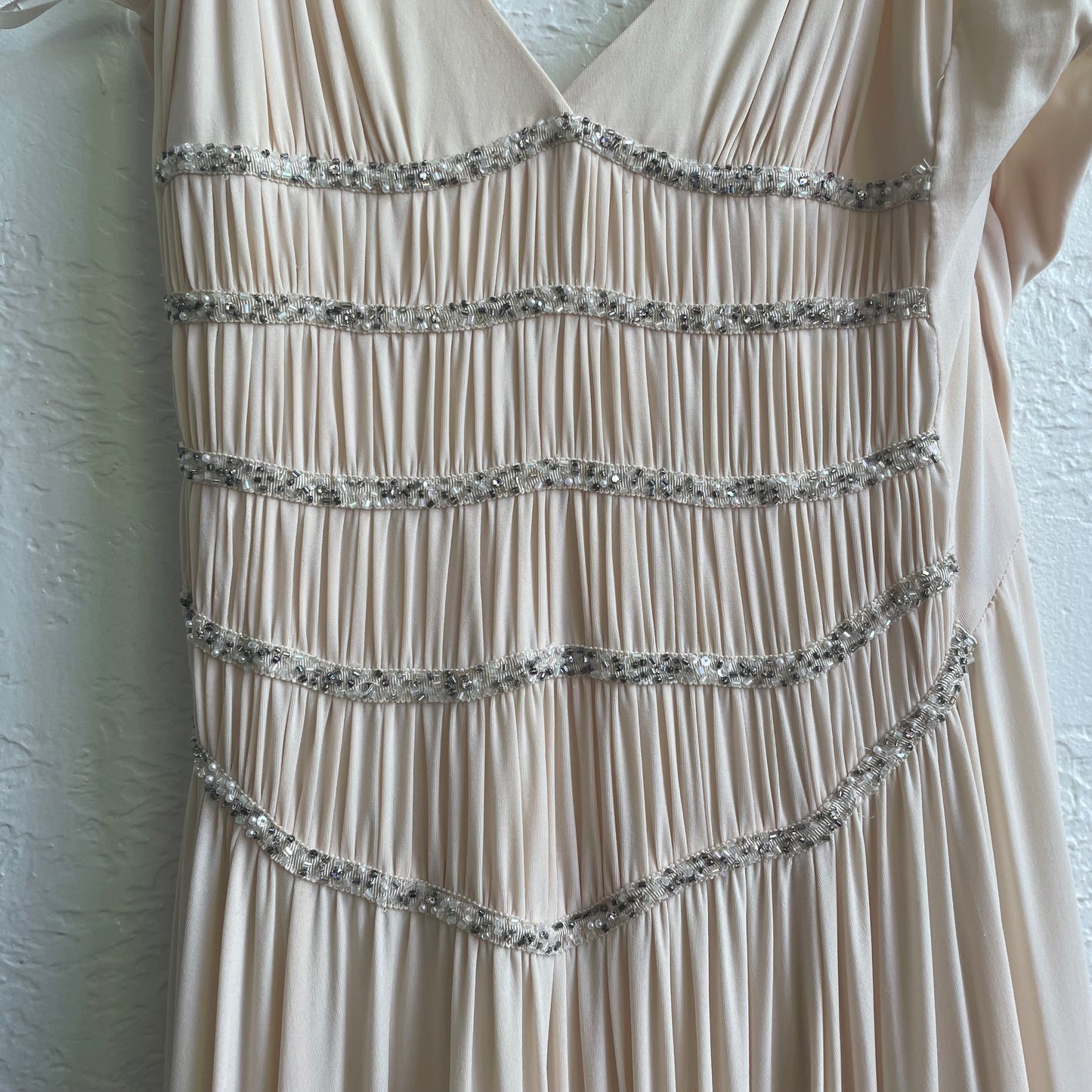 Champagne Sequin Party Dress | Medium
