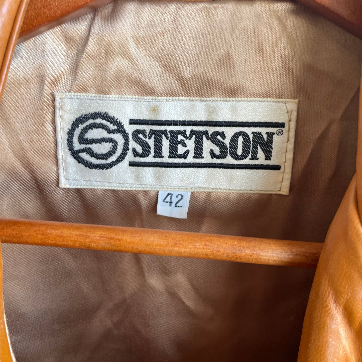 1970s Stetson Western Leather Jacket | Size 42/Large
