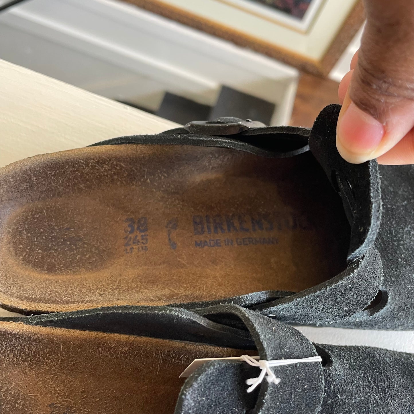 Birkenstock Suede Boston Soft Footbed | Size 7.5