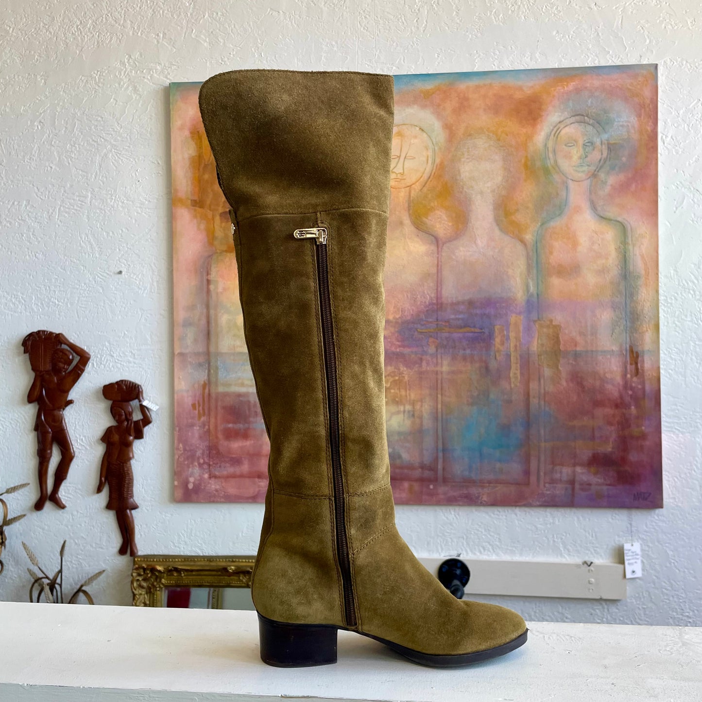 Tommy Hilfiger Vintage Dark Tan Boots | Size 9