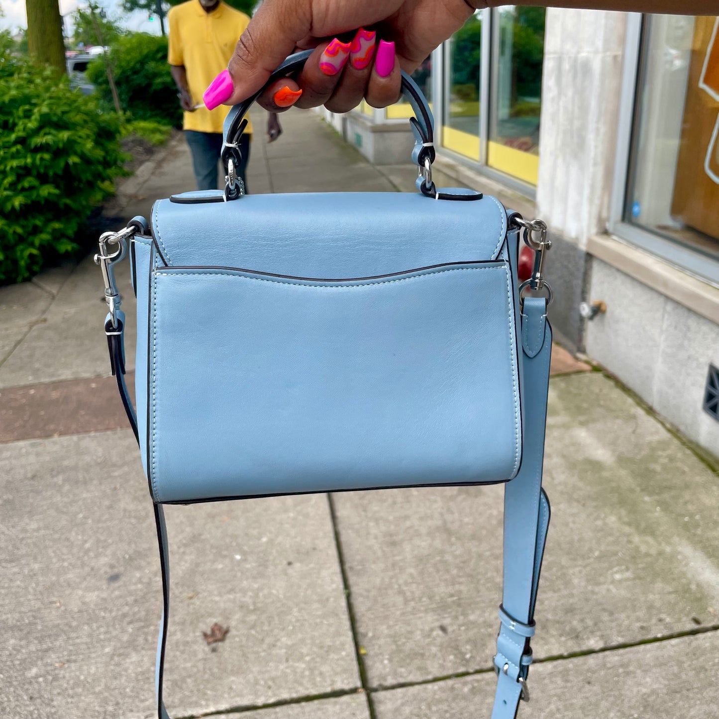 Coach Morgan Top Handle Satchel In Signature Chambray