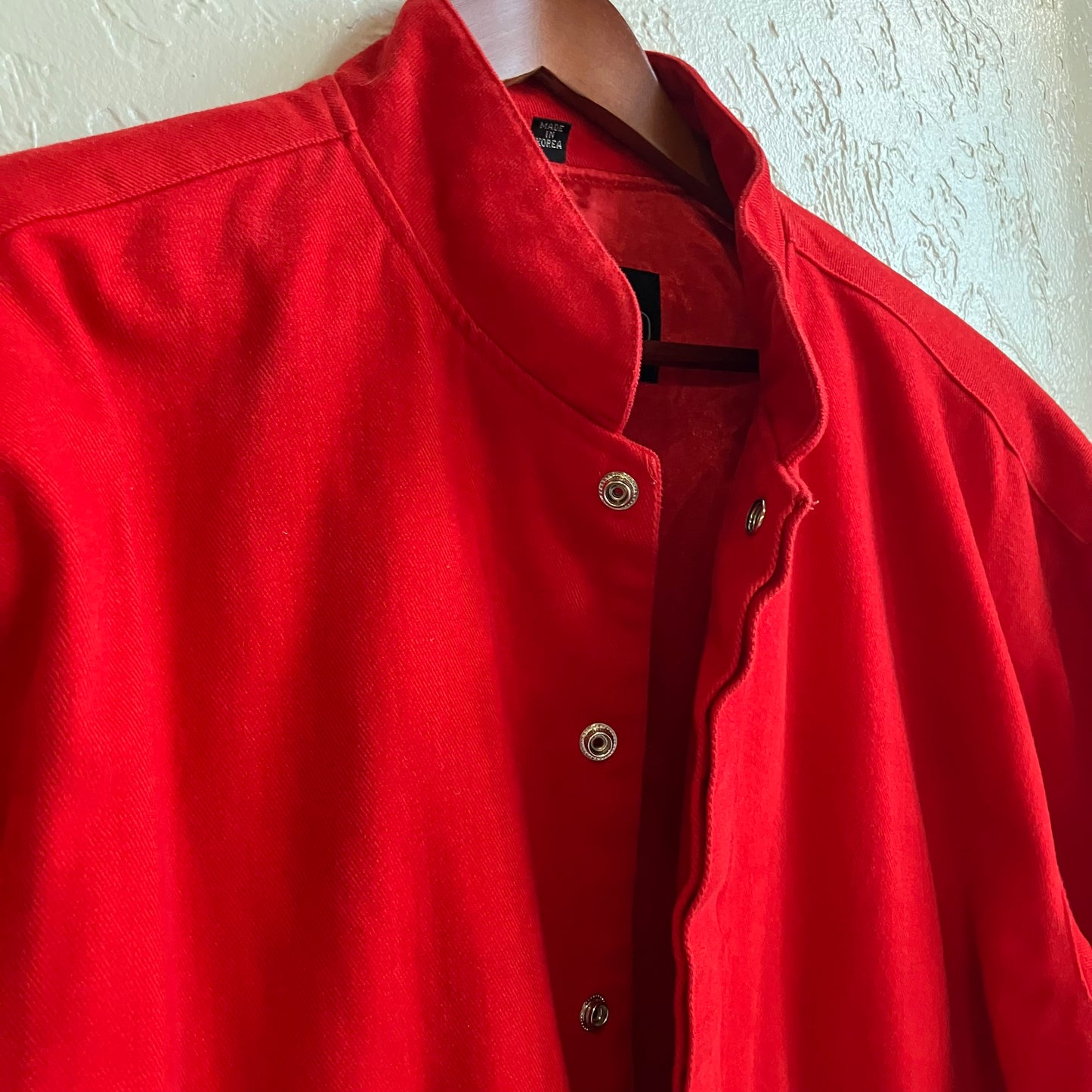 Vintage Red Bomber Varsity Jacket Medium