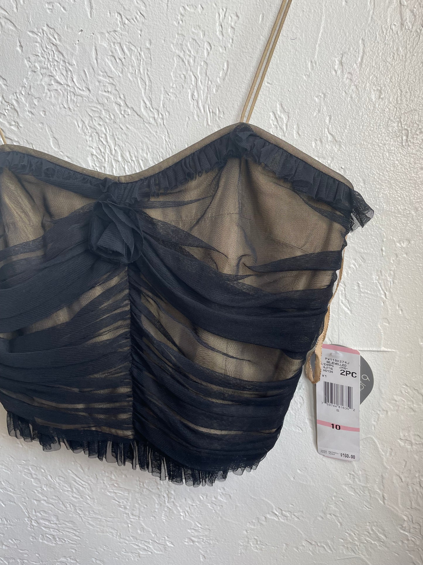 Nine West Cropped Corset Top NWT | Size 10