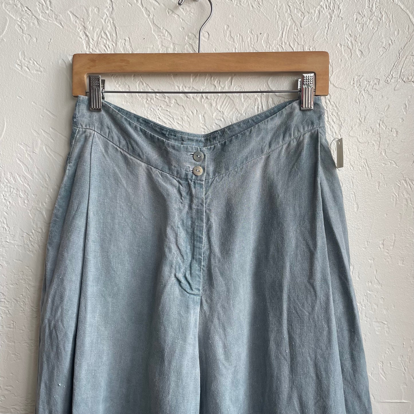 Grizas 100% Linen Wide Leg Pants | Large