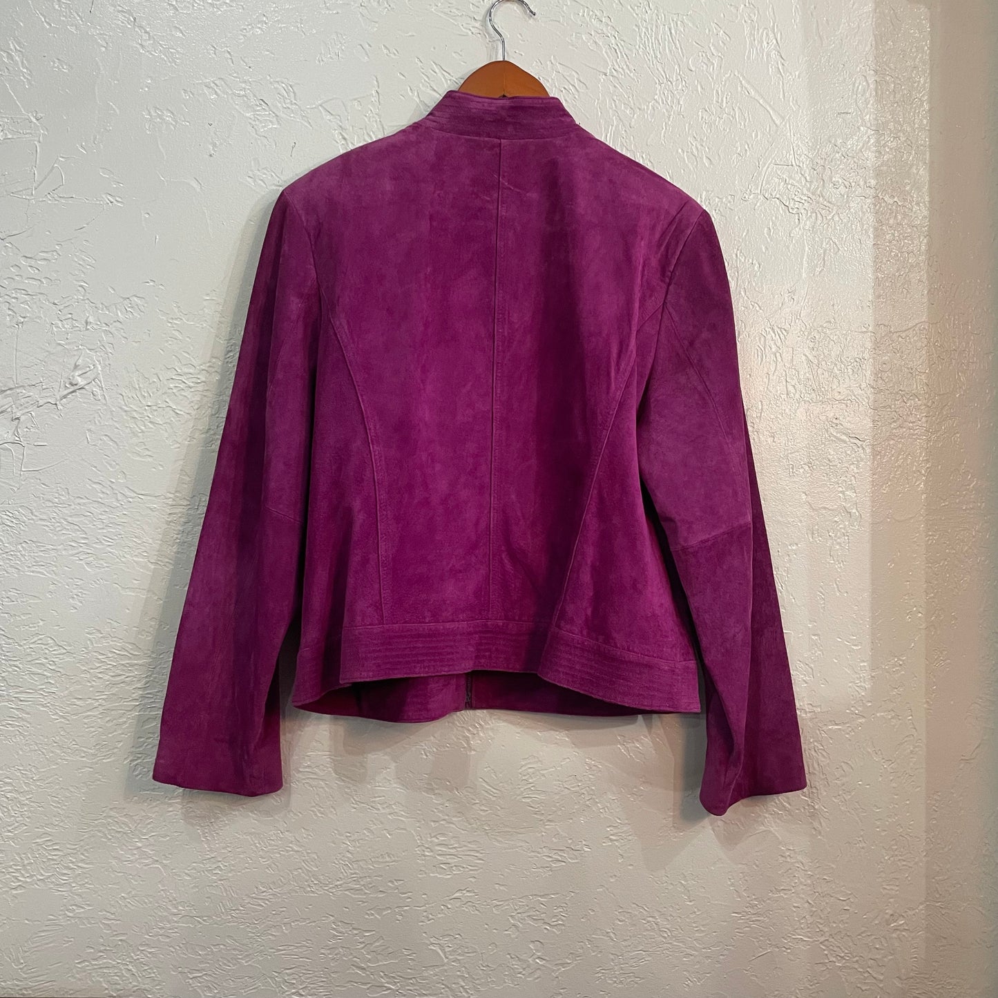 Valerie Steven’s Magenta Suede Jacket | XL