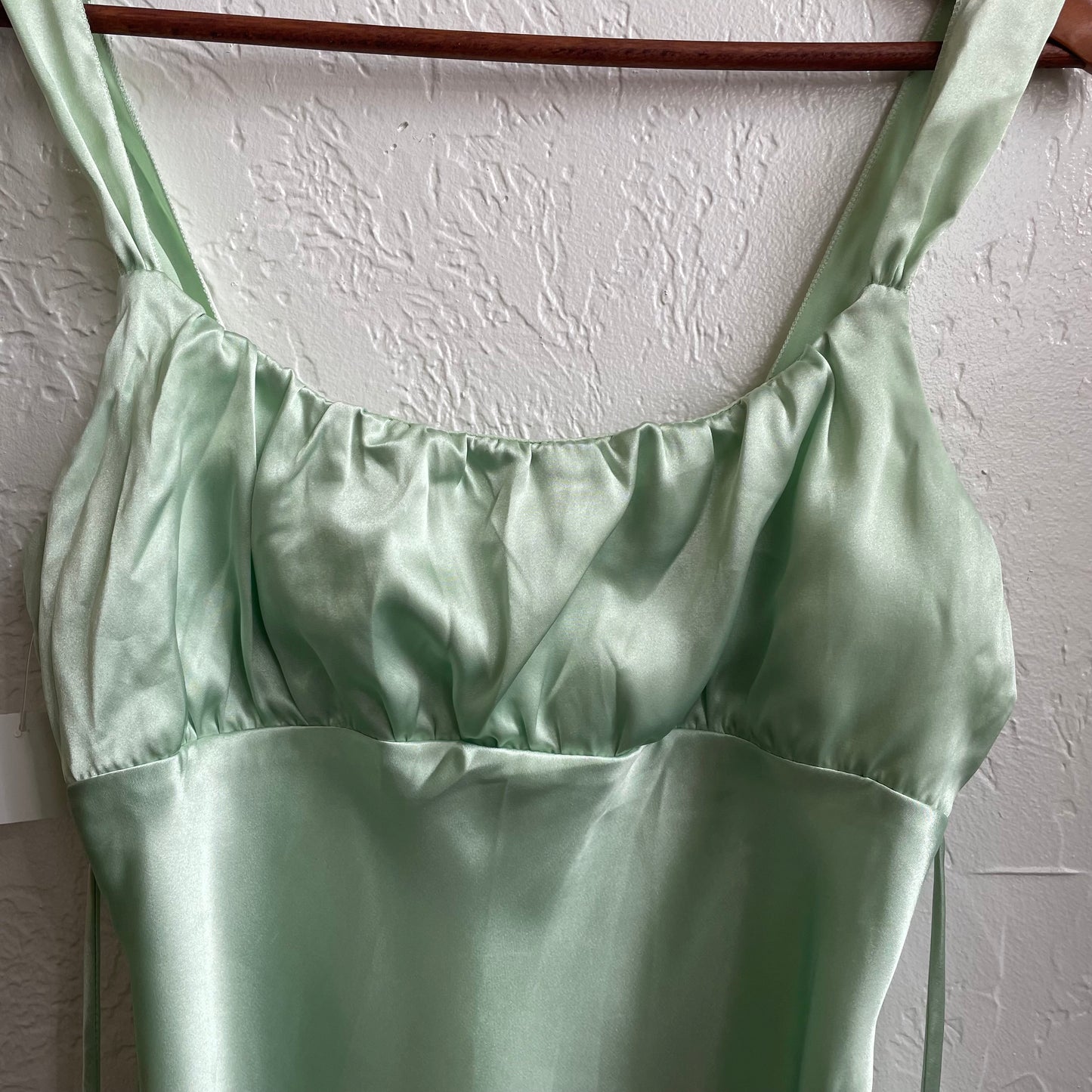 Y2K Satin Green Cami