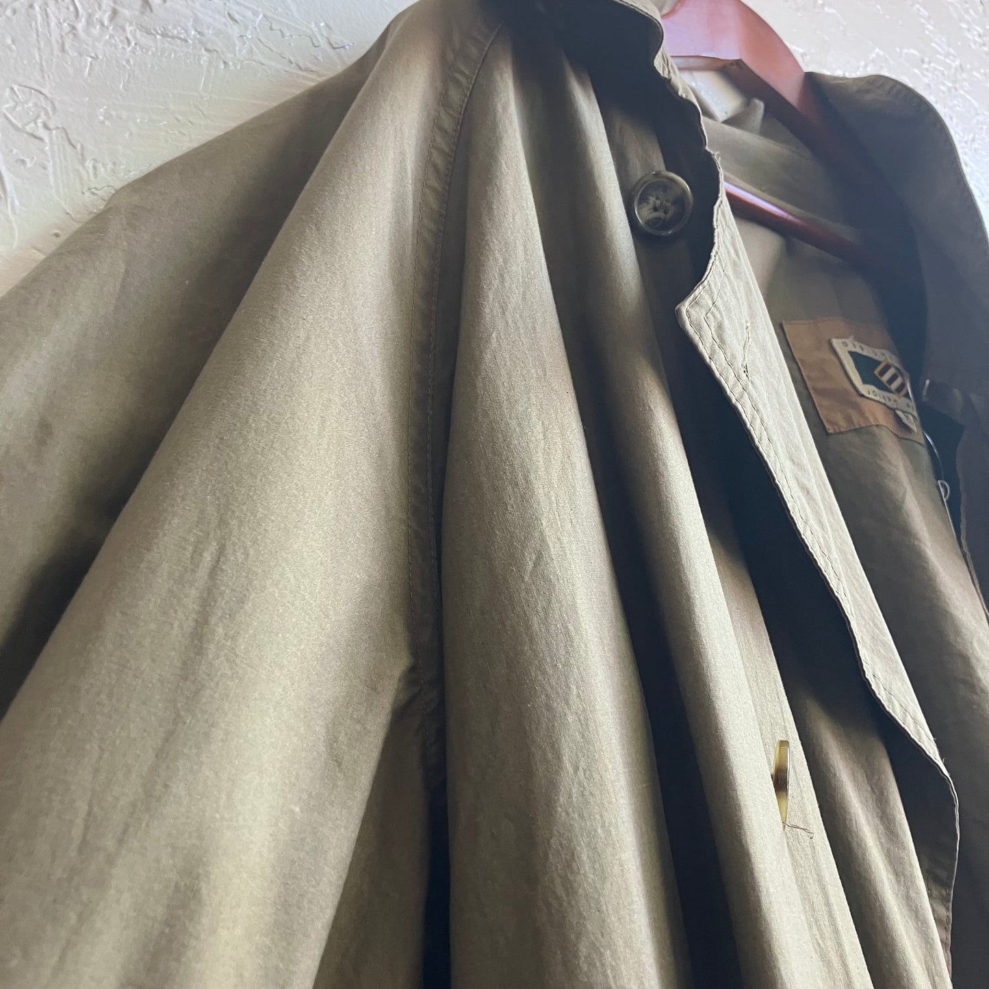 Olive Trench Coat | XL