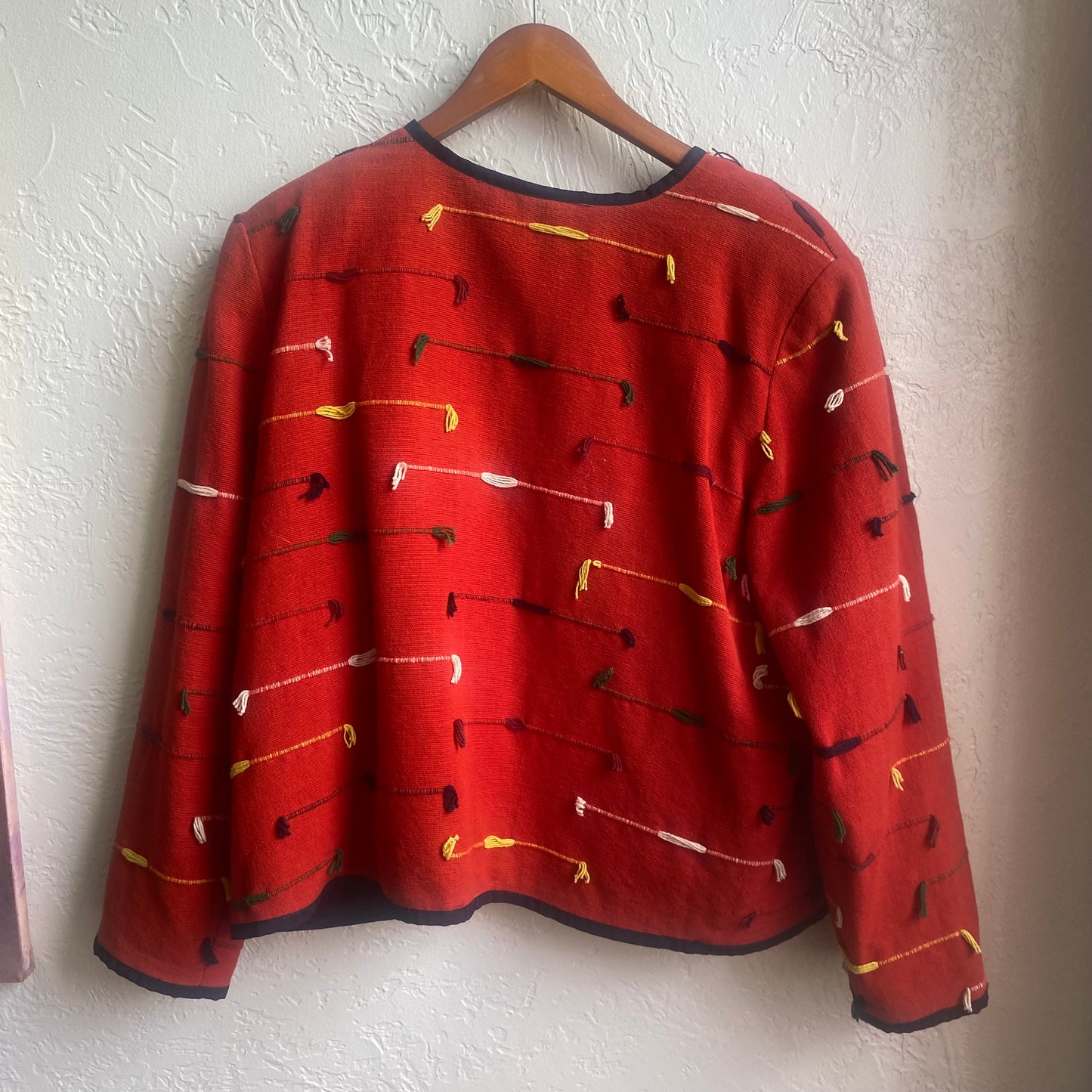 Floral Colorful Button Up Jacket | XL