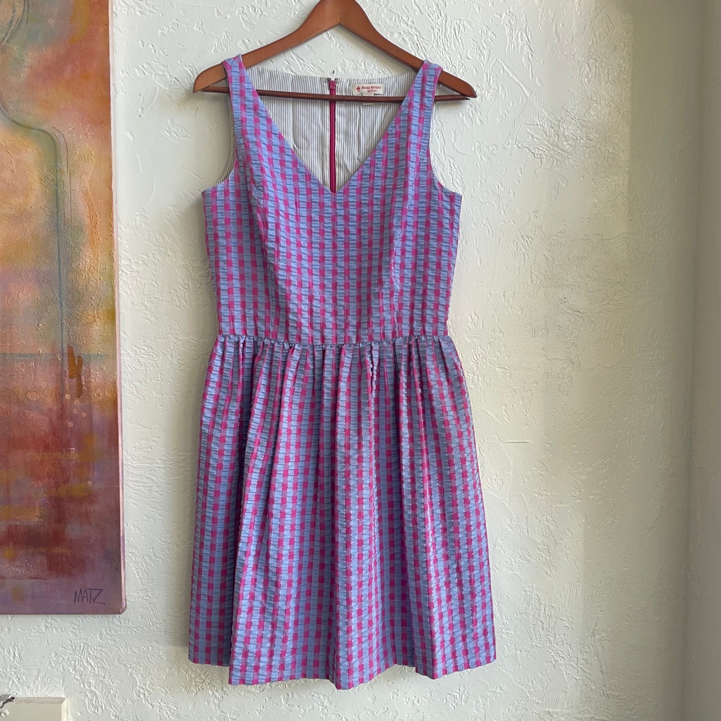 Brooks Brothers Seersucker Sun Dress | 6/Medium