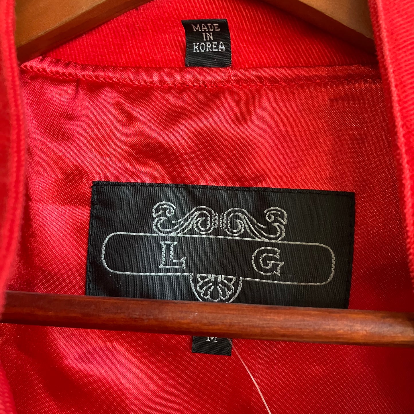 Vintage Red Bomber Varsity Jacket Medium
