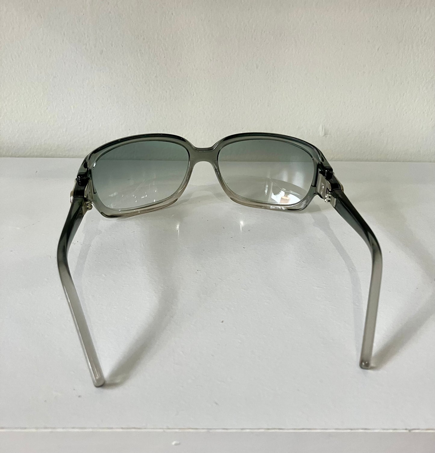 Vintage Y2K Jimmy Choo Gray Sunglasses with Case
