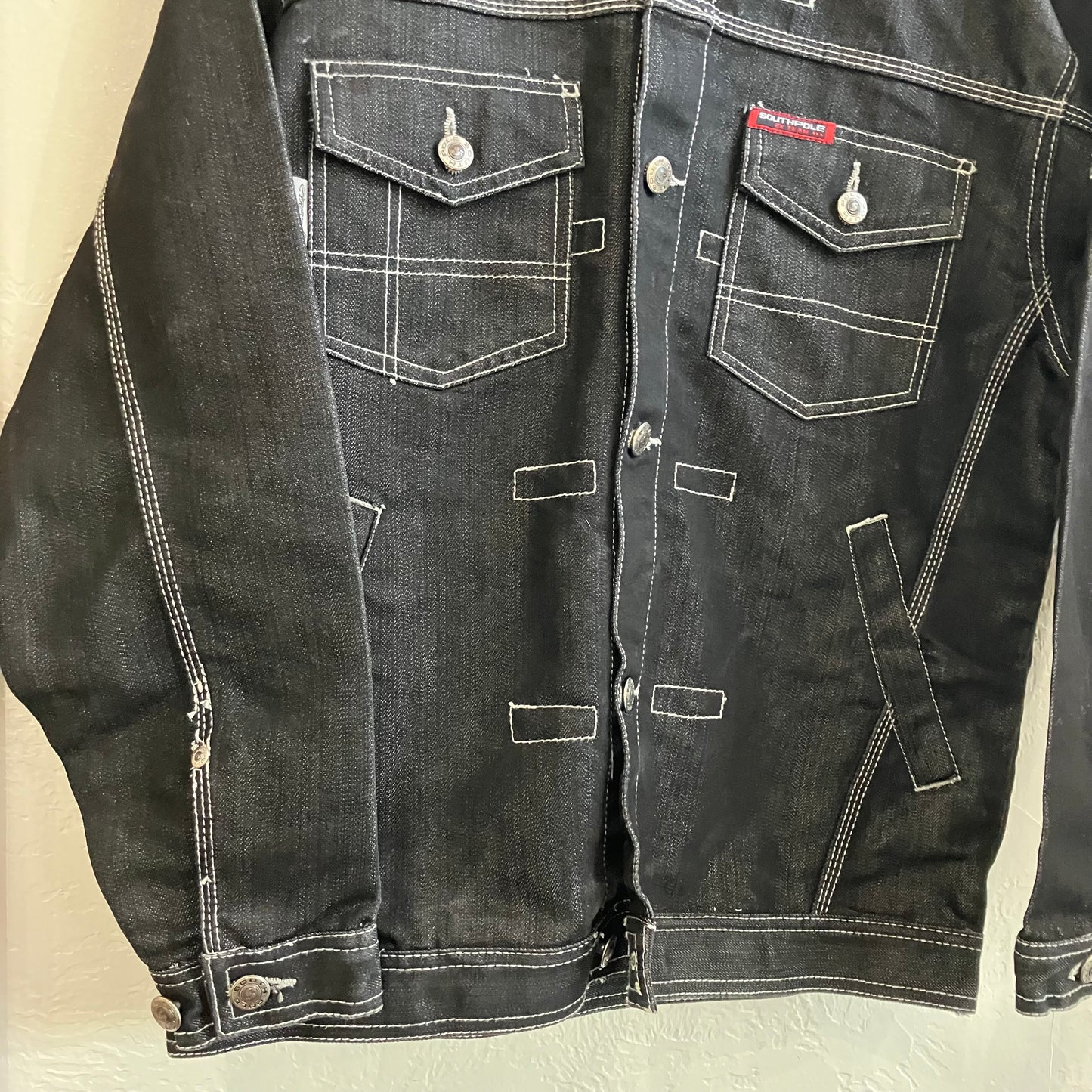 Y2K South Pole Denim Jacket Medium