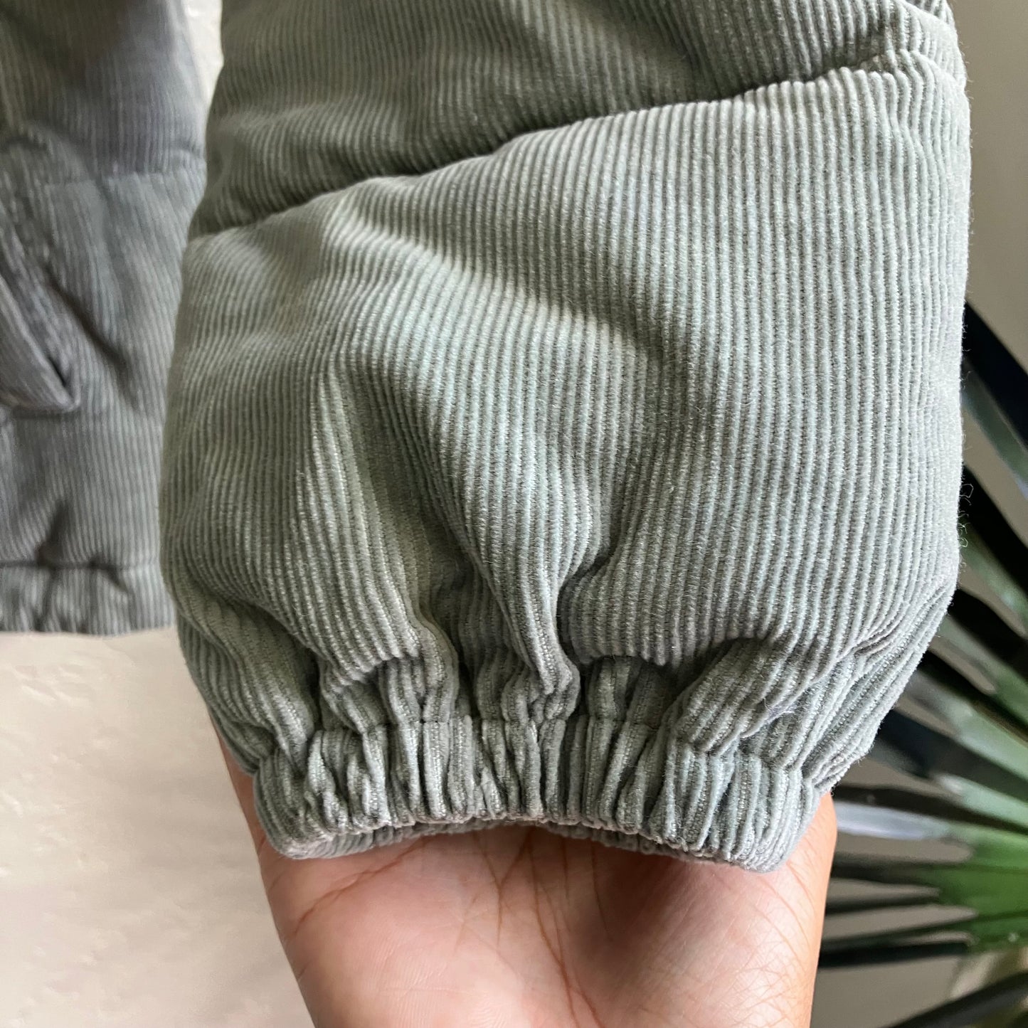 Levi’s Mint Green Corduroy Puffer Jacket Small
