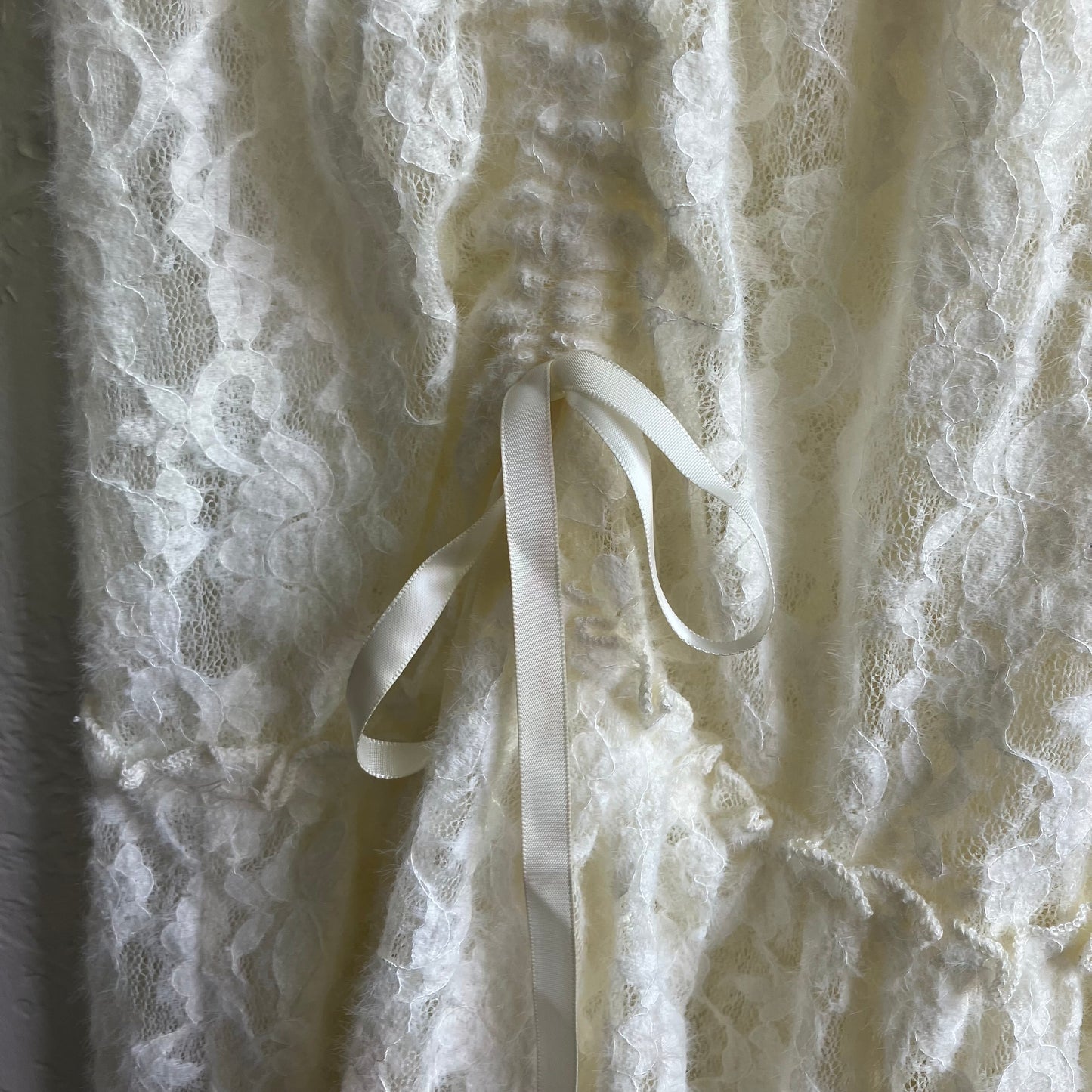Vintage Floral Lace Skirt | Medium