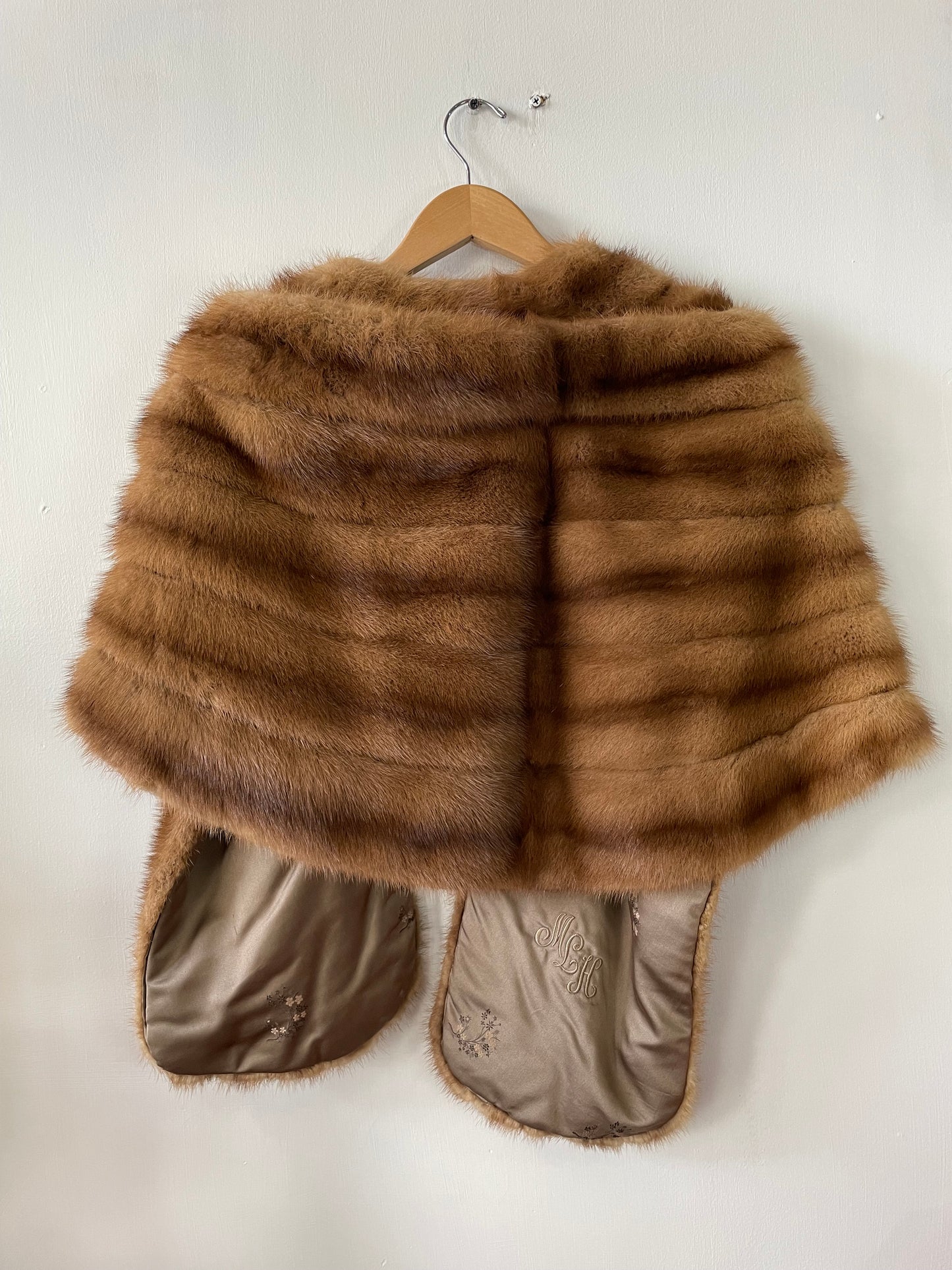 Vintage Mink Fur Shawl