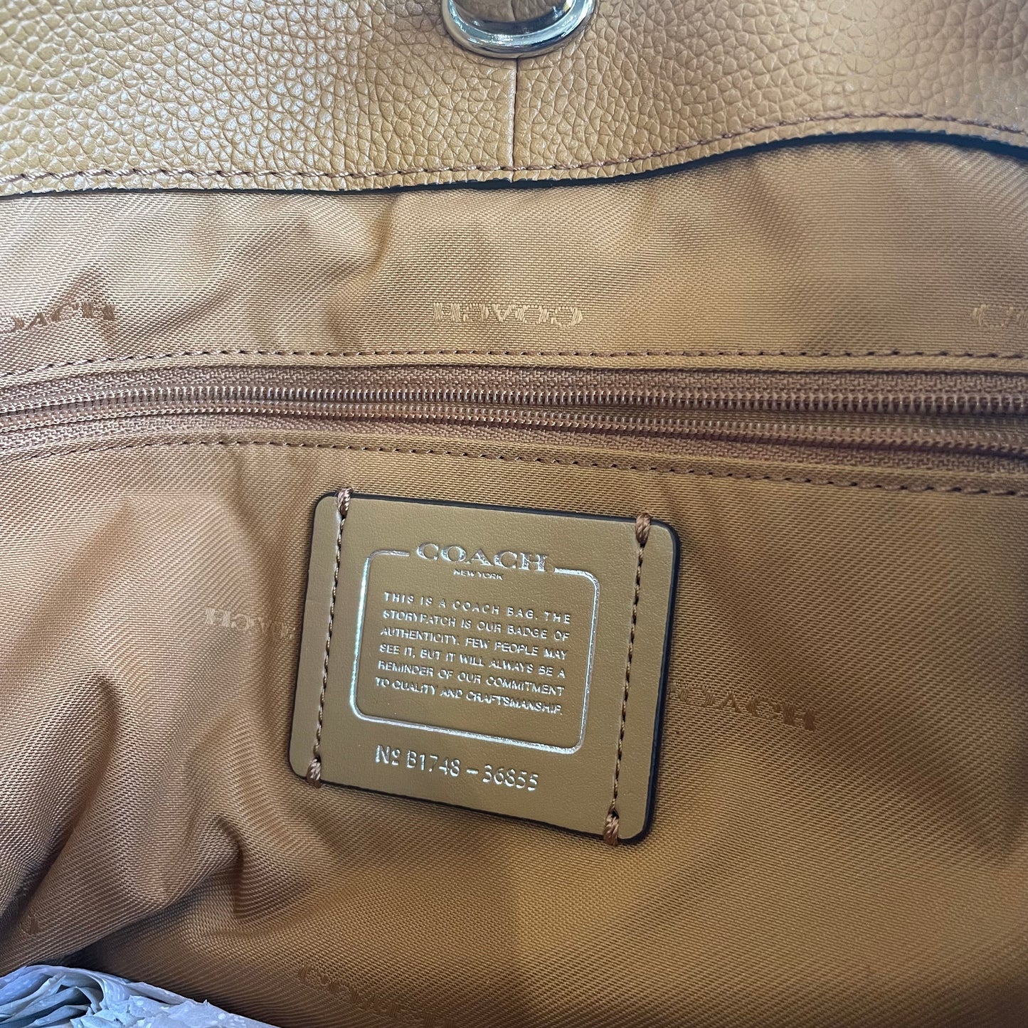 Coach Edie Pebble Leather Turnlock Shoulder Bag (Brand New)