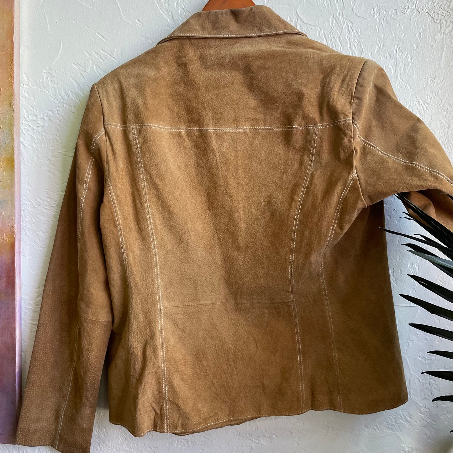 Y2K Leather Wilsons Suede Jacket | Large