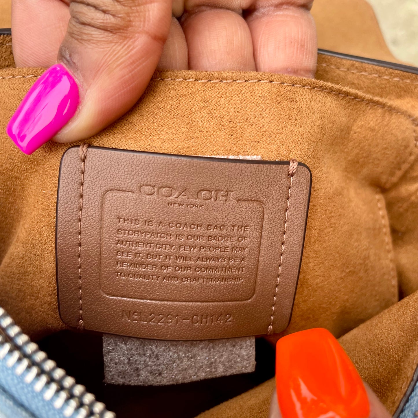 Coach Morgan Top Handle Satchel In Signature Chambray