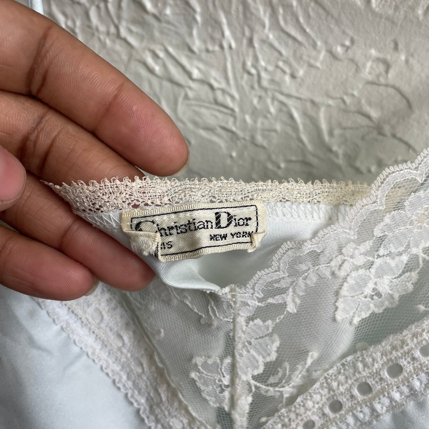 Christian Dior Satin & Lace Camisole Set | Size 4