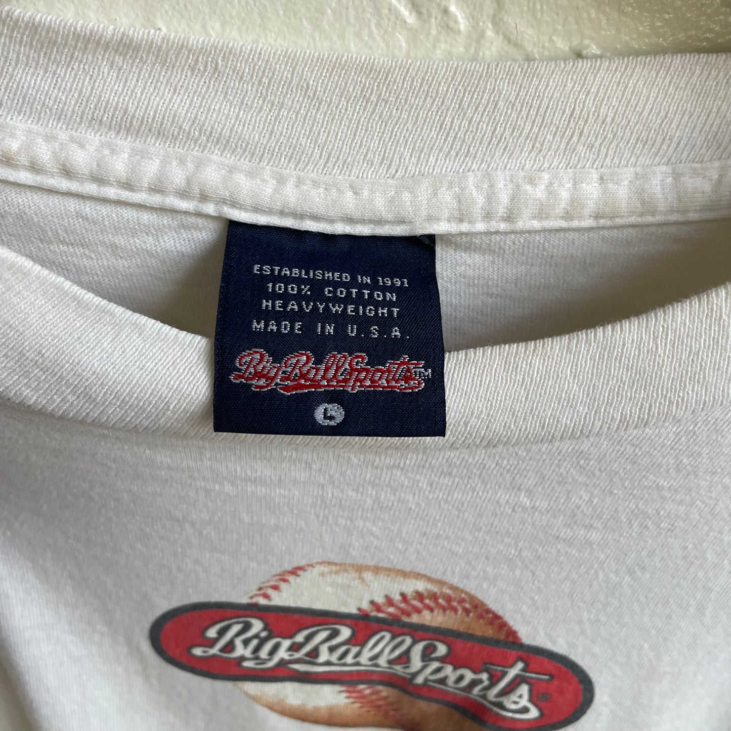 "Baseball is Life" Wraparound Single Stitch T-Shirt 1996 | Size Large