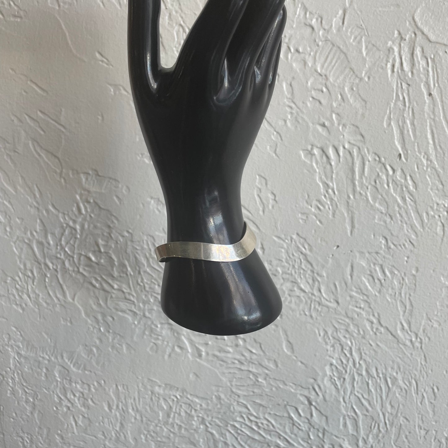 Hammered .925 Sterling Silver Cuff Bracelet