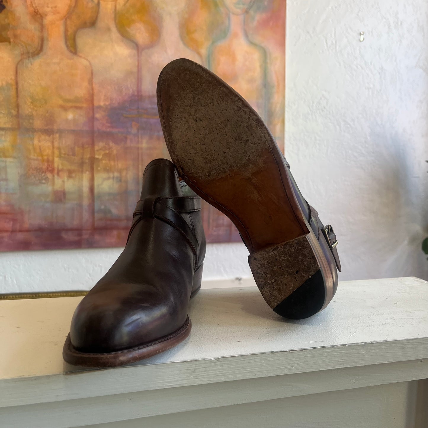 Frye Dorado Jodphur Leather Booties in Chocolate | 9M