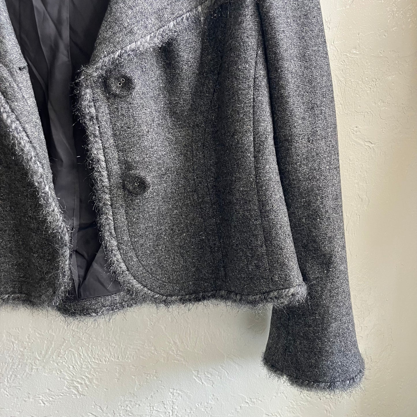 Escada Grey Blazer Jacket | Size 44/XL